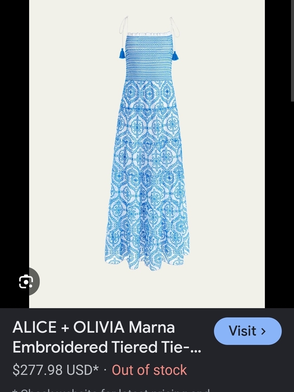 Alice + Olivia Maxi Dress Size 8 - Picture 7 of 8